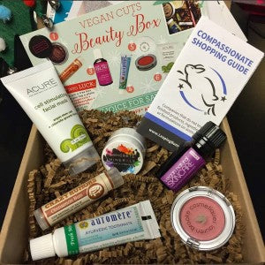 VeganCuts Beauty Box curated by Leaping Bunny - Reviews!